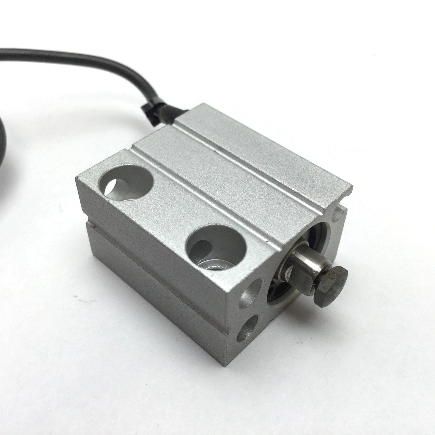 Used SMC CDUJB12-10D Free Mount Cylinder, Bore: 12mm, Stroke: 10mm, Lateral W/ Sensor