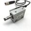 Used SMC CDUJB12-10D Free Mount Cylinder, Bore: 12mm, Stroke: 10mm, Lateral W/ Sensor