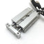 Used SMC CXSJM6P-10 Dual Rod Cylinder, Bore: 6mm, Stroke: 10mm, M3x0.5, W/ 2x Sensors
