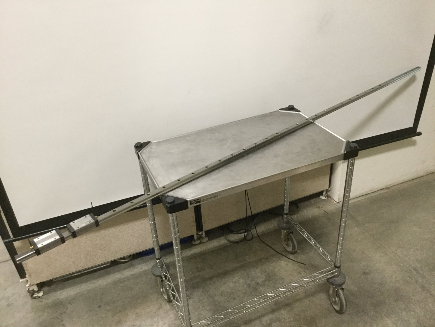 Used IKS SHS20-2100 Linear Actuator Rail Length 83" & 2 Bearing Blocks 2.25" x 1.75"