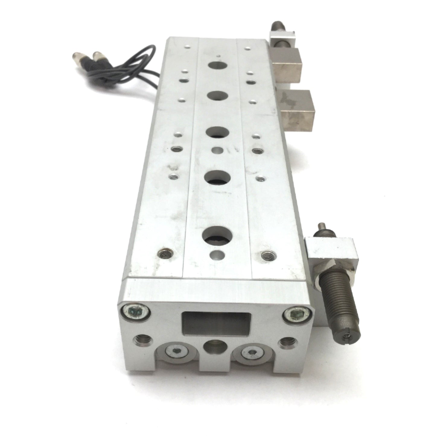 Used SMC MXS16L-100 Dual Rod Slide Table, Bore: 16mm, Stroke: 100mm M5x0.8 2x Sensors