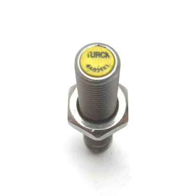 Used Turck Bi2-EG08-RP6X-V1131 Inductive Proximity Sensor, 2mm, 10-30VDC, PNP 3-Pin