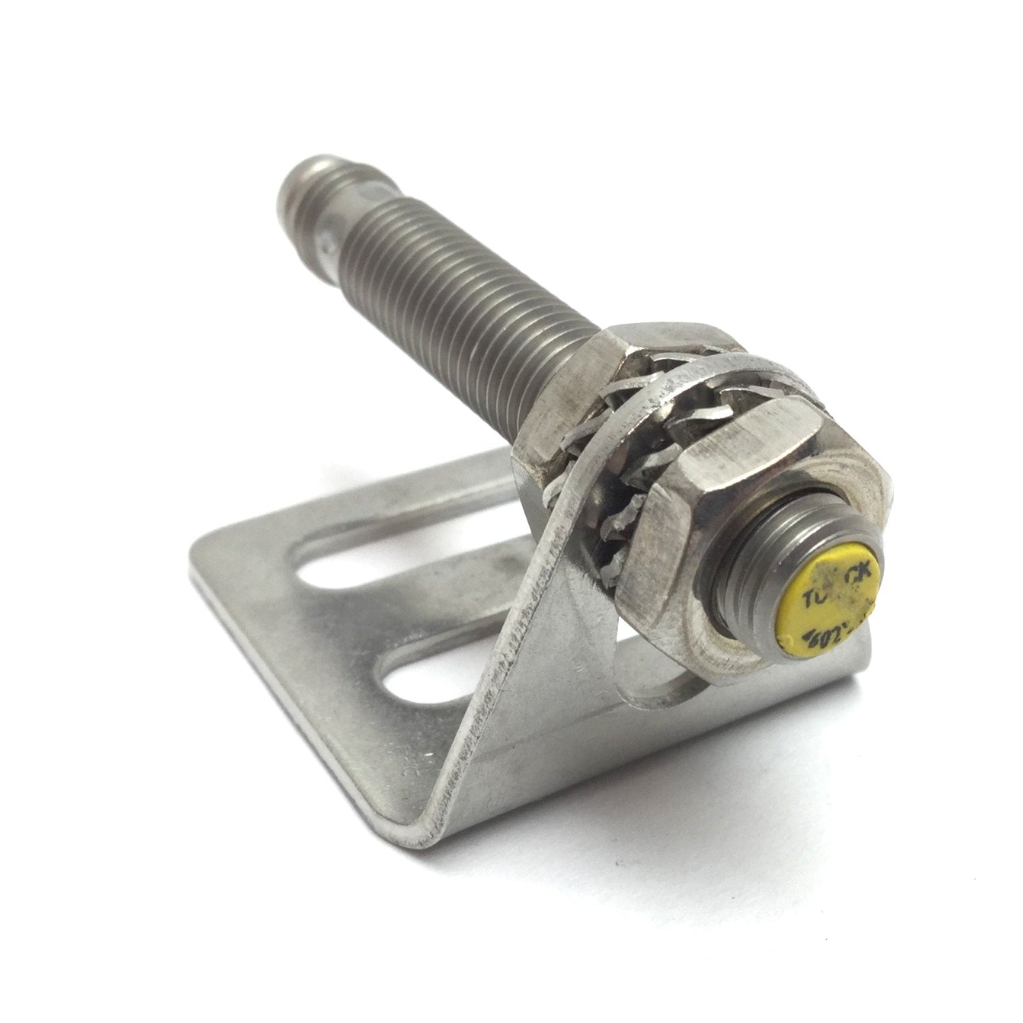 Used Turck Bi2-EG08-RP6X-V1131 Inductive Proximity Sensor, 2mm, 10-30VDC, W/ Mount