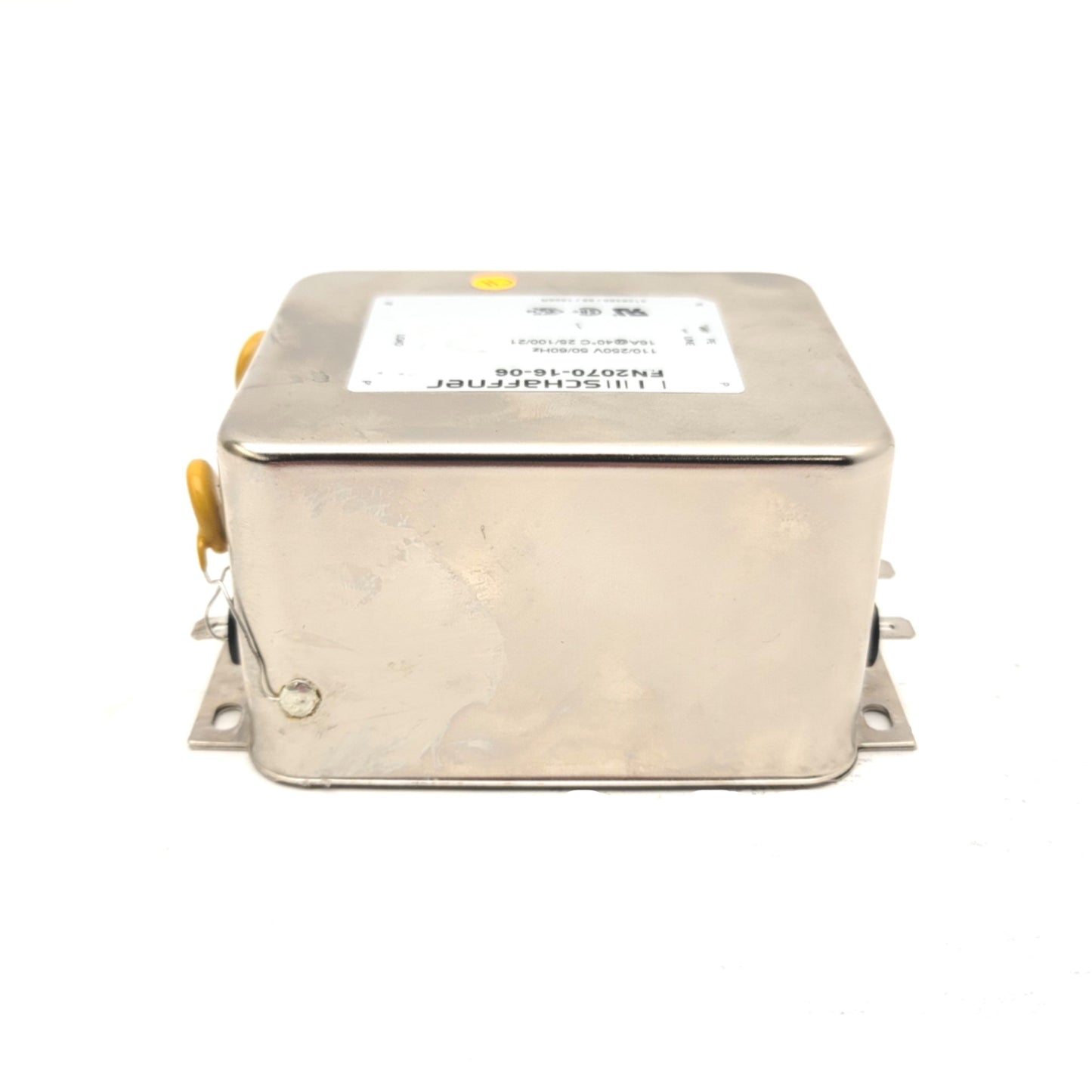 Used Schaffner FN2070-16-06 EMI Power Line Filter 1-Phase, 250VAC 50/60Hz, 16A