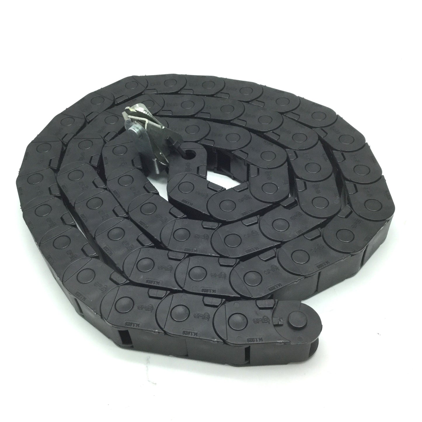 Used Igus 14.1.028 Energy Chain Cable Carrier L: 60", W: 1", H: 1"