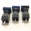 Used Lot of 3 Alcoswitch 164TL5 Maintained Illuminated Rectangular Pushbutton 5A 250V