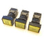 Used Lot of 3 Alcoswitch 164TL5 Maintained Illuminated Rectangular Pushbutton 5A 250VAC