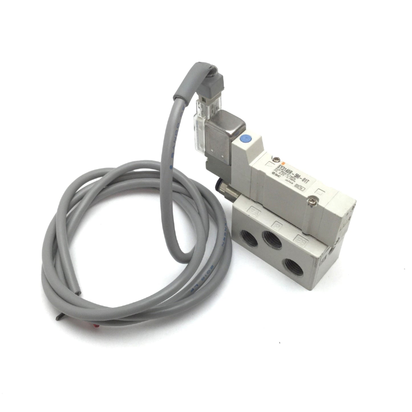 Used SMC SY3140R-5M-01T Solenoid Pilot Valve, 2-Position 5-Port, 24VDC 1/8" NPT 10-32