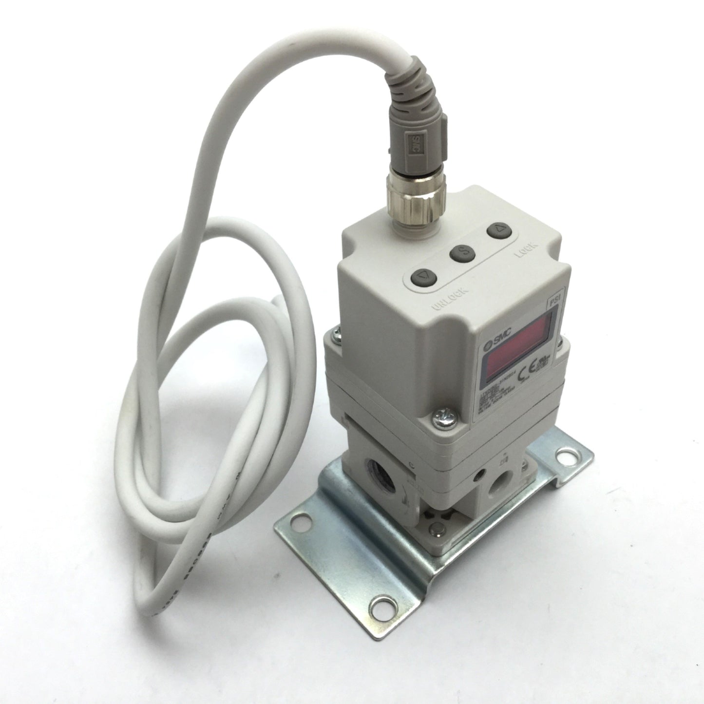 Used SMC ITV2050-31N2BS4 Electro-Pneumatic Regulator, In: 0-10VDC, Out: 0.7-130psi