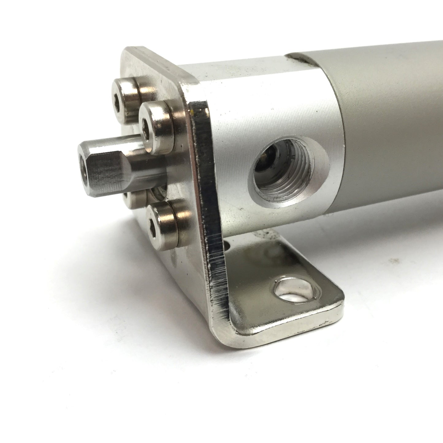 Used SMC CDG1LN20-200FZ Pneumatic Cylinder, Bore: 20mm, Stroke: 200mm, W/ 2x Sensors