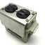 Used Ilme COB 16 BC Mounting Adapter W Leviton Electrical Outlet