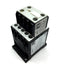 Used Lovato BG09T2D Contactor 4 Pole 240V 2NO 2NC Coil: 24VDC, BGX1020 Auxiliary 2 NO