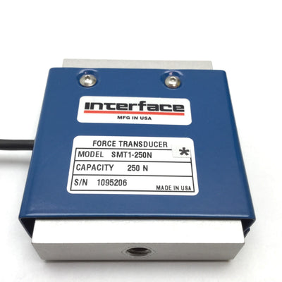 Used Interface SMT1-250N S-Type Load Cell Force Transducer, Capacity: 250N, 15VDC