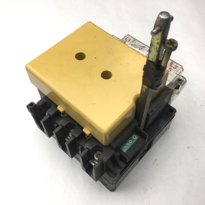 Used Allen Bradley 194R-NN030P3 Disconnect Switch, 3-Pole Rating: 30A, 600VAC, 250VDC