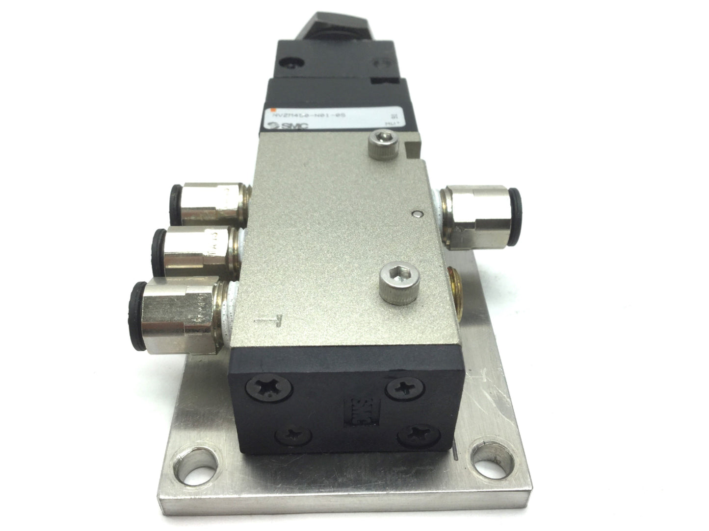 Used SMC NVZM450-N01-05 Push Button Spring Return Pneumatic Valve 2 Pos 5 Port