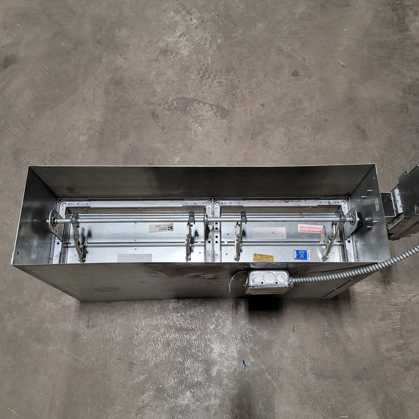 New – Open box Nailor 1221 Combination Fire/Smoke Damper Type A W/Sleeve 34" x 10" x 20" 1.5hr