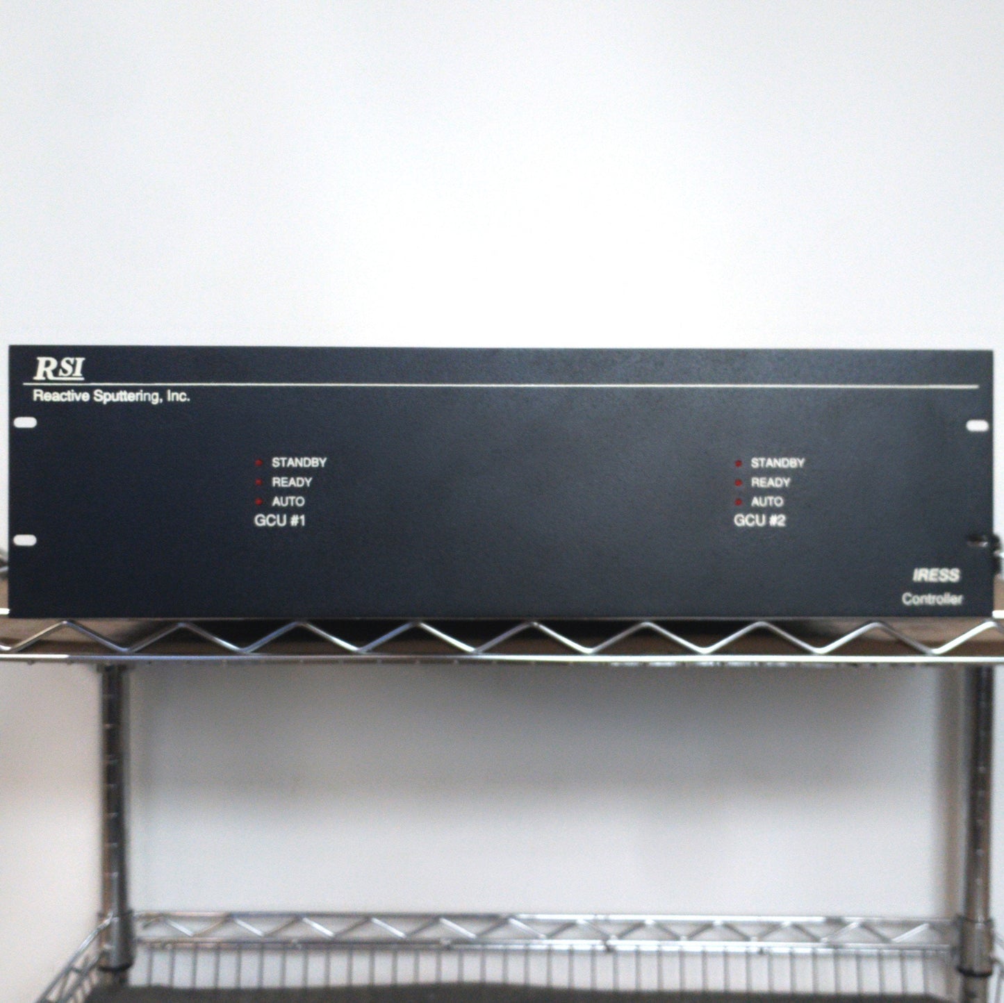 Used Reactive Sputtering Inc. 2-GAS IRESS Controller, 2x GCU, 115VAC, 3U Rackmount