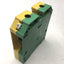 Used Weidmuller WPE 70N Ground Terminal Block, Green Yellow, 1000V