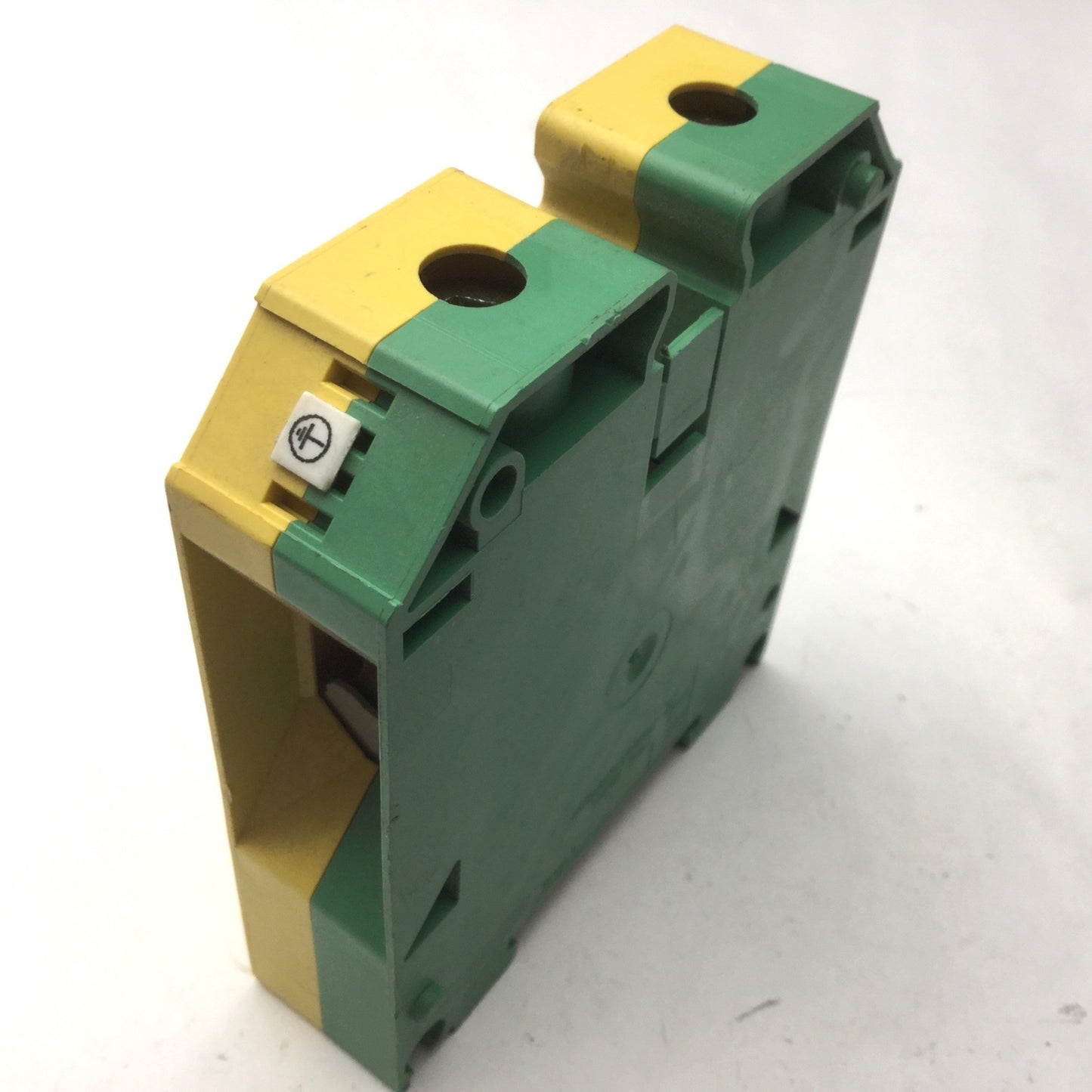 Used Weidmuller WPE 70N Ground Terminal Block, Green Yellow, 1000V