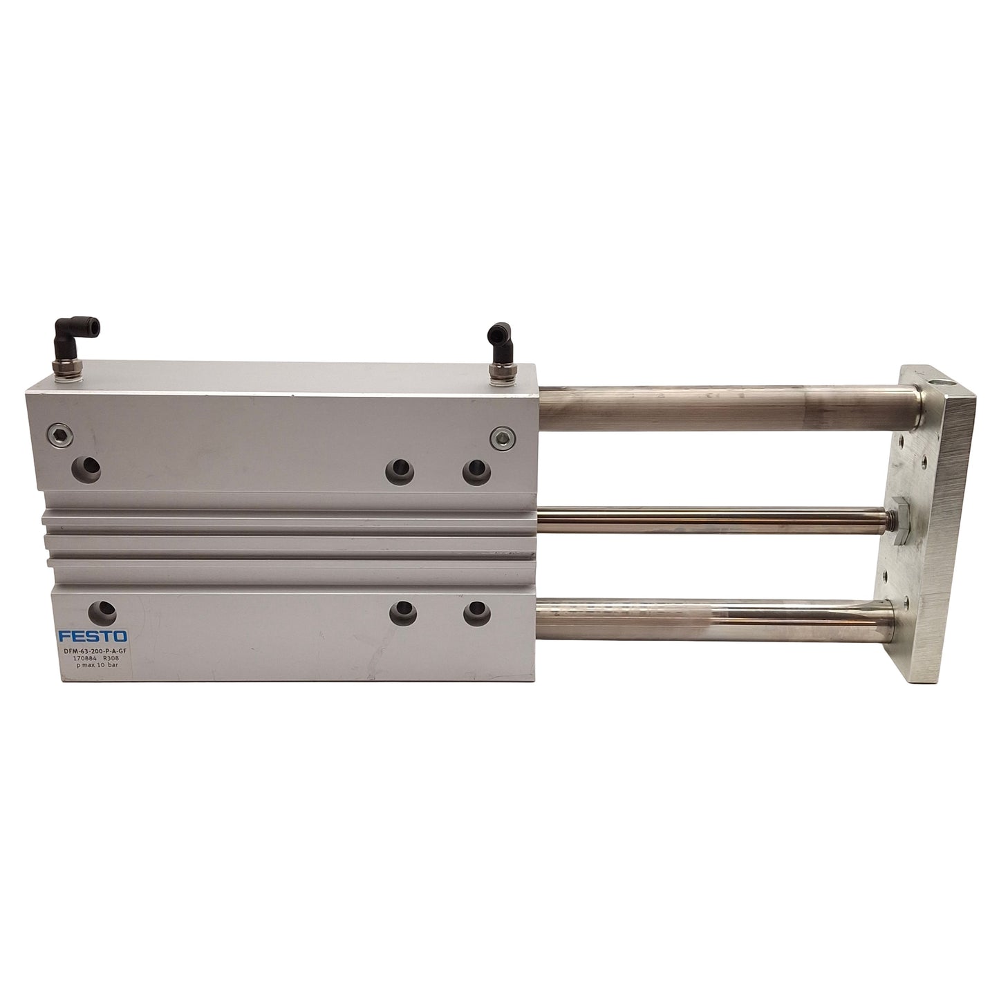 Used Festo DFM-63-200-P-A-GF Guided Cylinder, Bore 63mm, Stroke 200mm, 2-10bar, 1870N