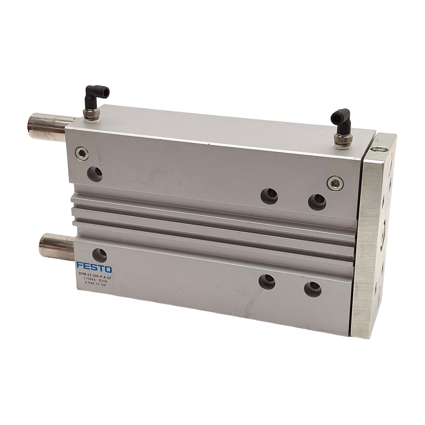Used Festo DFM-63-200-P-A-GF Guided Cylinder, Bore 63mm, Stroke 200mm, 2-10bar, 1870N
