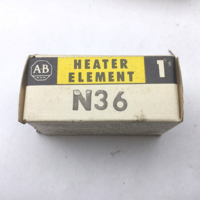 New – Open box Lot of 6 New Allen-Bradley N36 Heater Elements