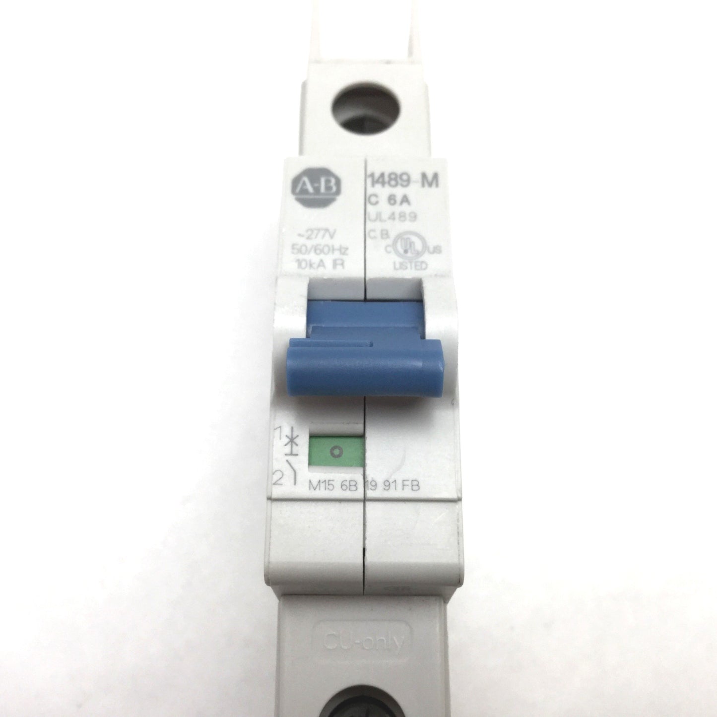 Used Allen Bradley 1489-M1C060 Circuit Breaker, 1-Pole, Rating: 6A 277VAC 48VDC