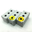 Used Lot of 3 Hoffman Q3PBPCDM 3-Hole Pushbutton Enclosures, 3" x 6" x 3" *Holes*