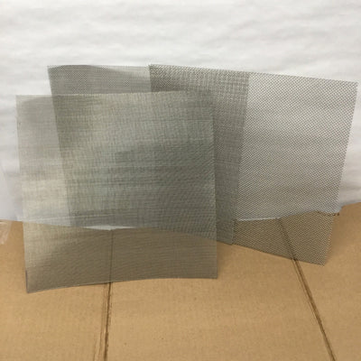 New Lot of 3 Different Stainless Steel Mesh Wire Cloth Filter Screen T304, 12" x 12"