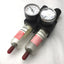 Used Lot of 2 Watts B35-02AGCG Pneumatic Filter & Regulator, 1/4"NPT, 0-125PSI
