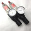 Used Lot of 2 Watts B35-02AGCG Pneumatic Filter & Regulator, 1/4"NPT, 0-125PSI