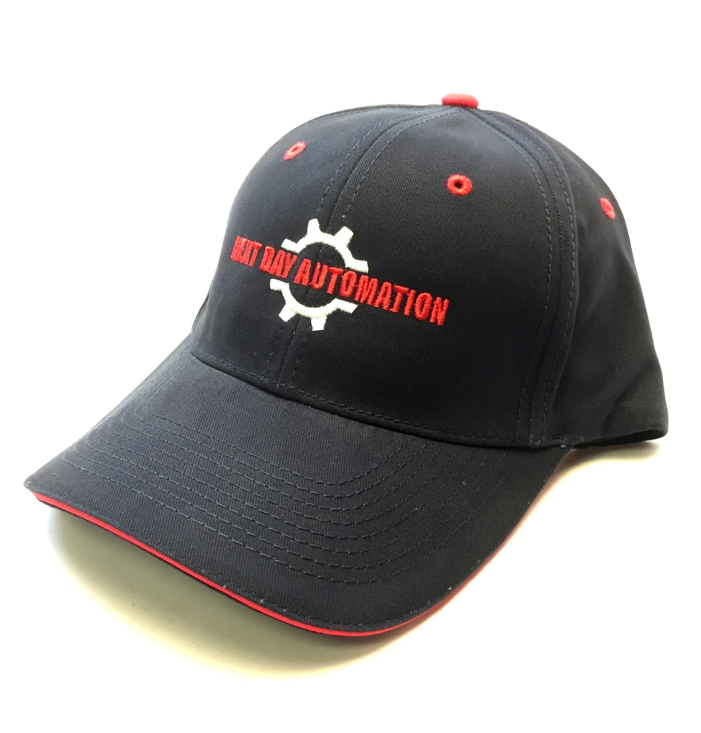 New without tags Next Day Automation Embroidered Logo Navy Blue & Red Hat Cotton*Limited Edition*