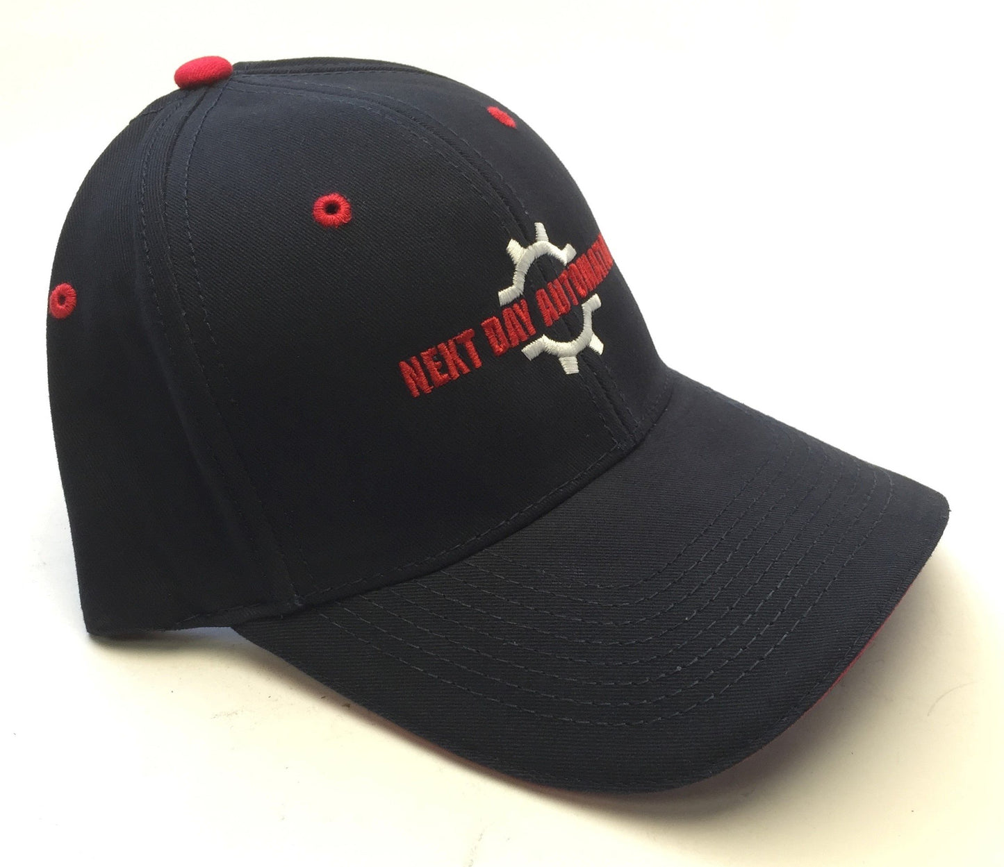 New without tags Next Day Automation Embroidered Logo Navy Blue & Red Hat Cotton*Limited Edition*