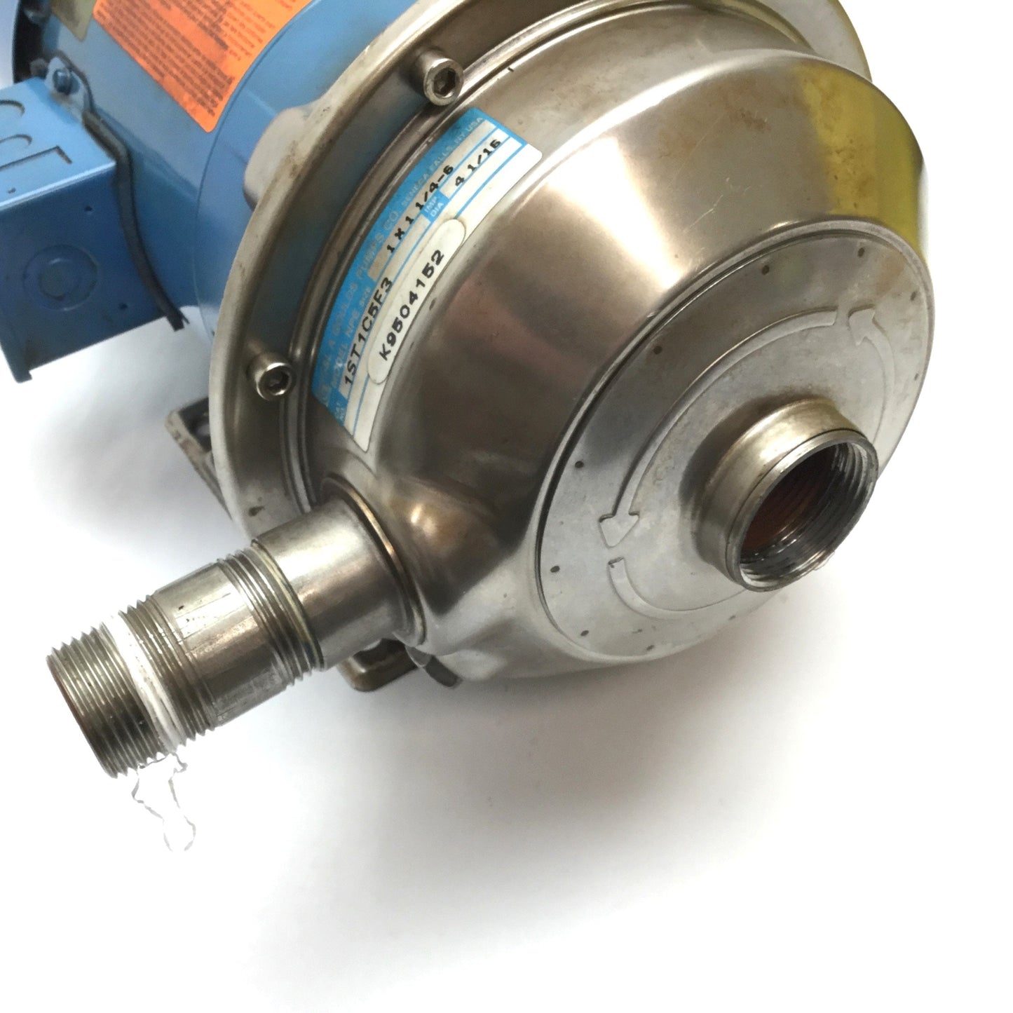 Used G&L Pumps NPE 1ST1C5F3 Centrifugal Pump with Emerson BV20A Motor, 3-Phase