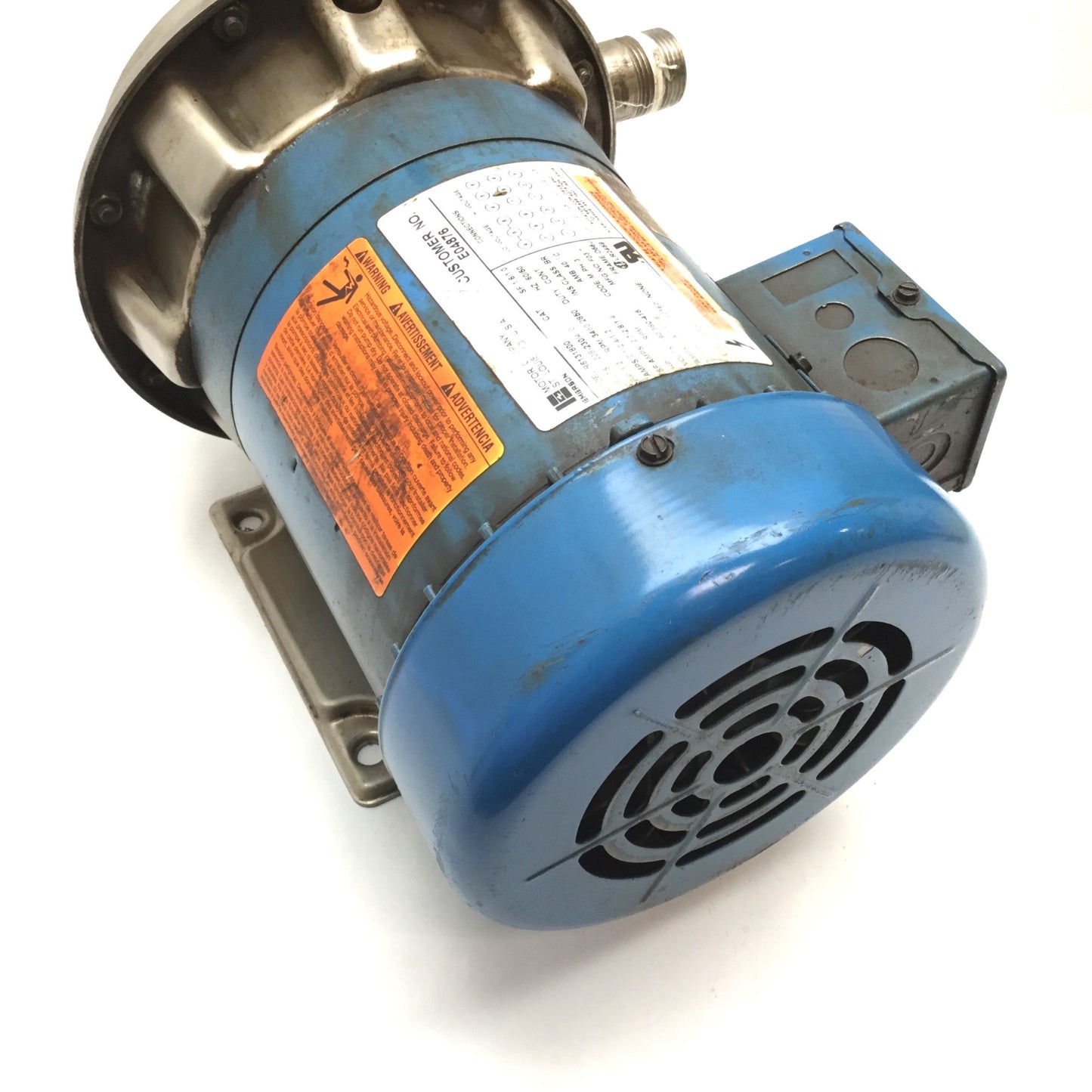 Used G&L Pumps NPE 1ST1C5F3 Centrifugal Pump with Emerson R6131800 Motor, 3-Phase