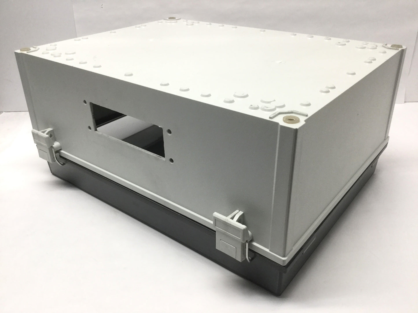 Used FIBOX 8113050 CAB PC Polycarbonate Electrical Enclosure 400 x 300 x 180mm *Holes
