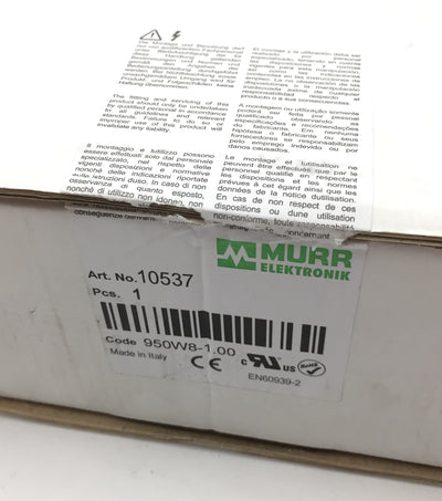 New – Open box Murr Elektronik 10537 MEF EMC Filter, 600VAC 50/60Hz 80A, 3-Phase, 1-Stage