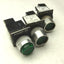 Used Lot of 3 Allen-Bradley 800MR-QA24 Illuminated Push Buttons Green 22.5mm Round