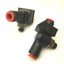 Used Lot of 2 SMC AS 3001F In-line Pneumatic Control Valve, 3/8", 1.0MPa Max