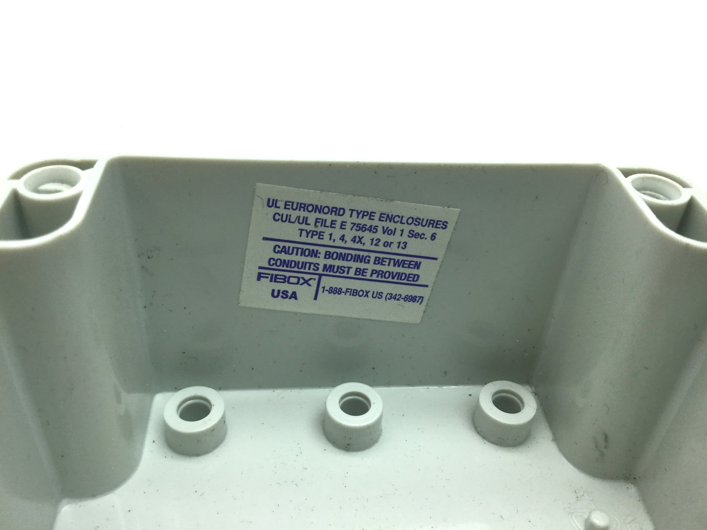 Used FIBOX 7032560 080807 Enclosure: 3.2x3.1x2.6", W/ Moeller M22-K10 Selector Switch
