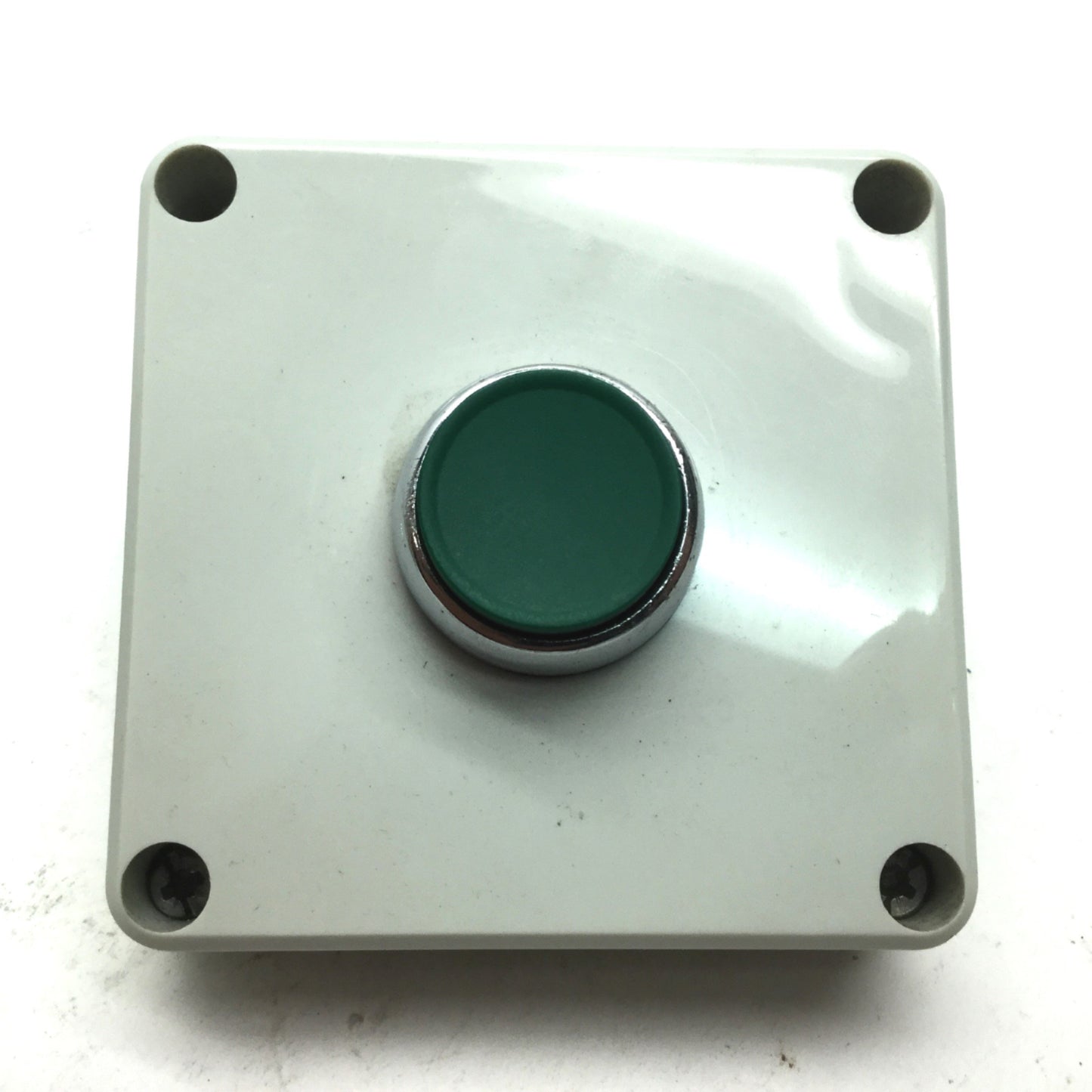 Used FIBOX 7032560 080807 Enclosure: 3.2x3.1x2.6", W/ Sprecher D7-X10 Push Button
