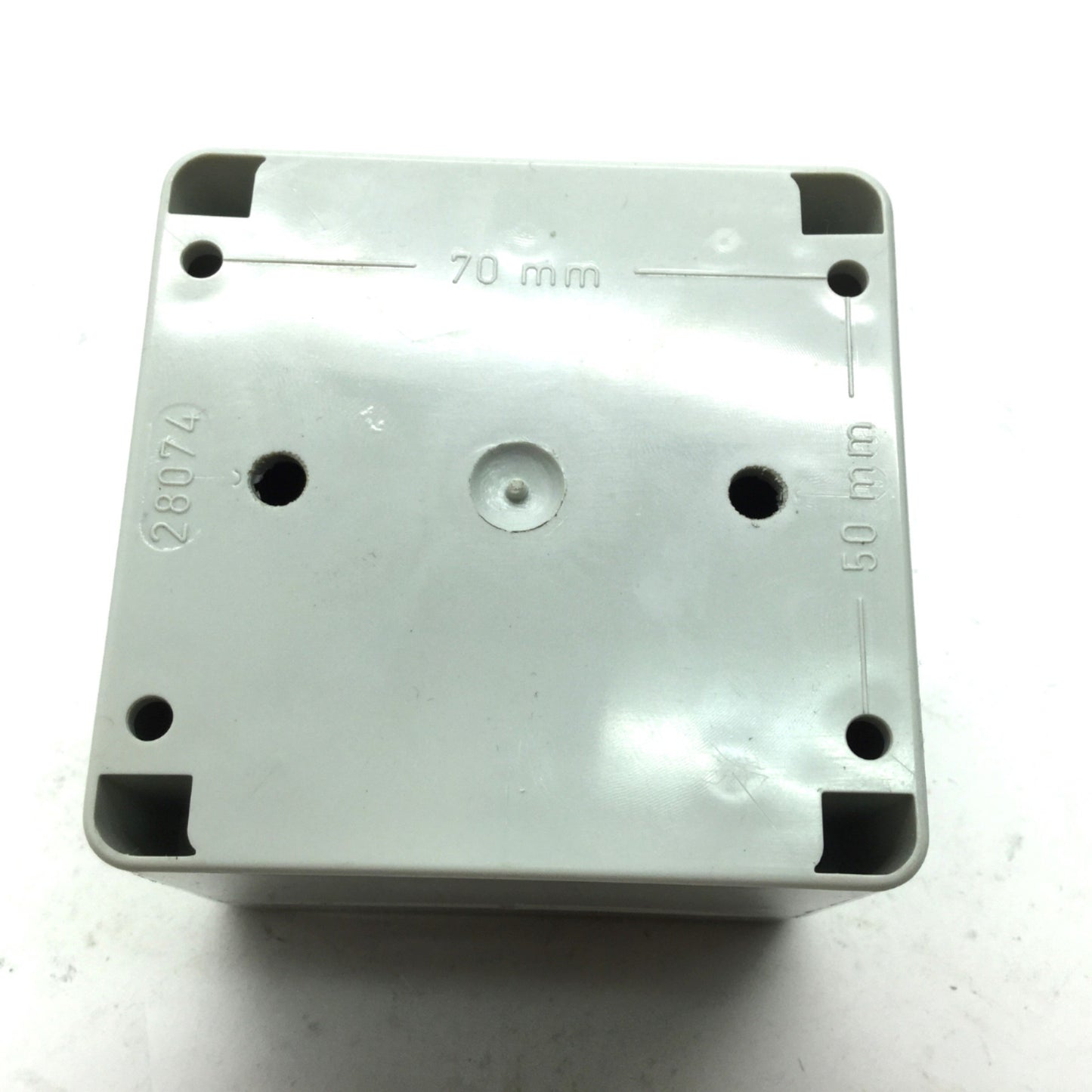 Used FIBOX 7032560 080807 Enclosure: 3.2x3.1x2.6", W/ Sprecher D7-X10 Push Button