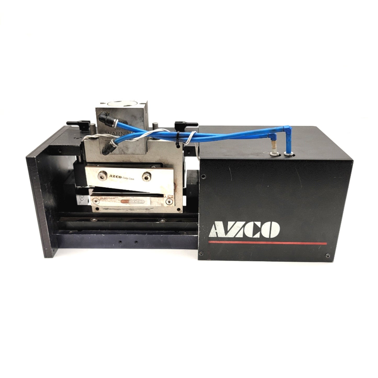 Used AZCO Corp FG110/SP Sur-Size Cut-To-Length Assembly 120VAC 30-90psi, 110mm Cut