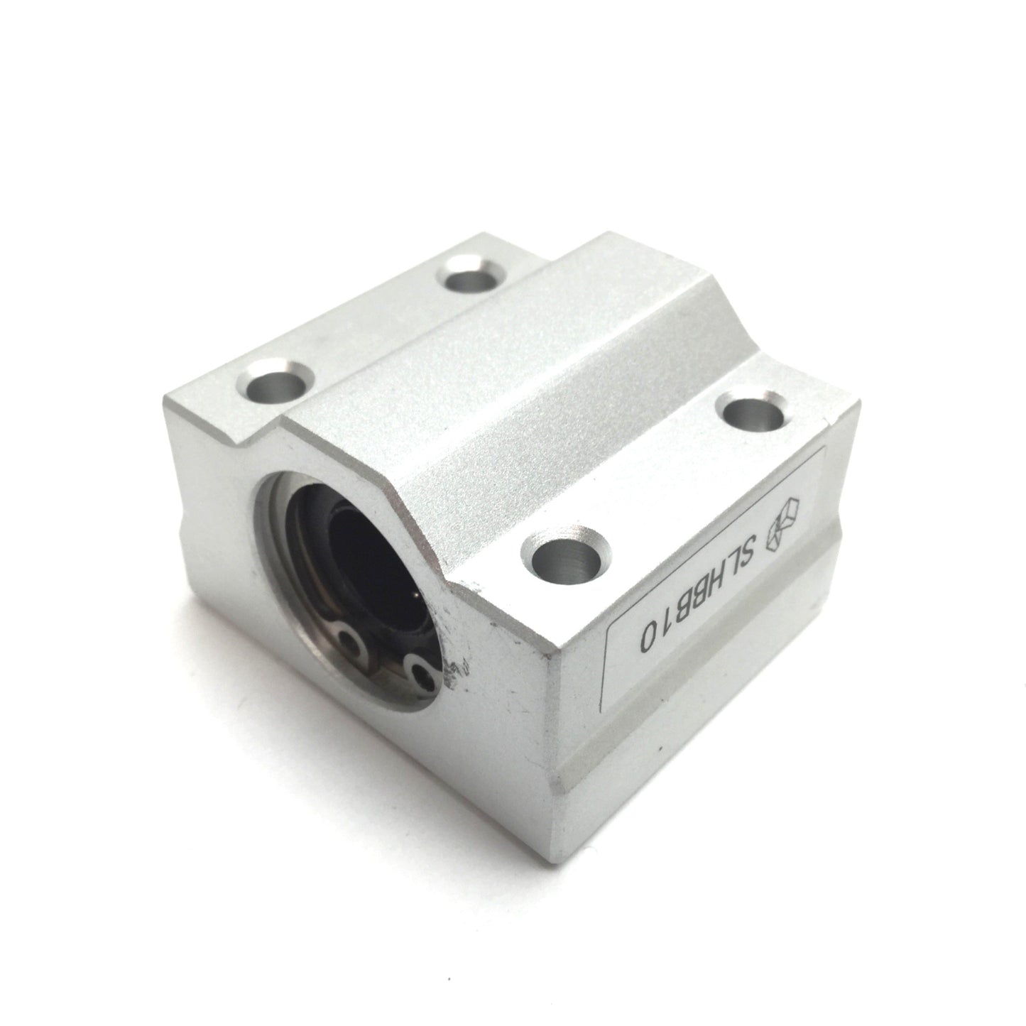 Used Misumi SLHBB10 Pillow Block Linear Bushing, Wide Block, For 10mm Shaft Diameter