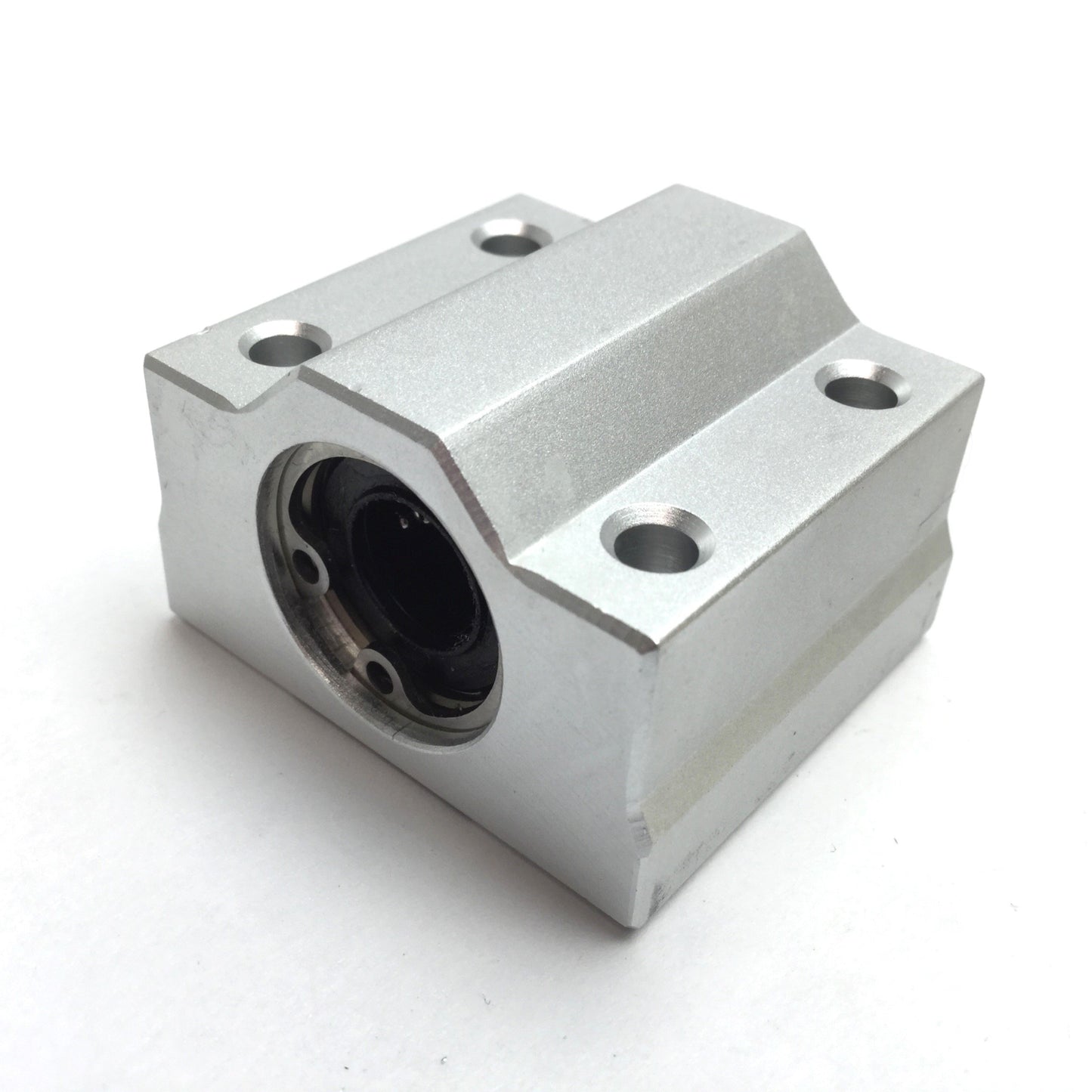Used Misumi SLHBB10 Pillow Block Linear Bushing, Wide Block, For 10mm Shaft Diameter
