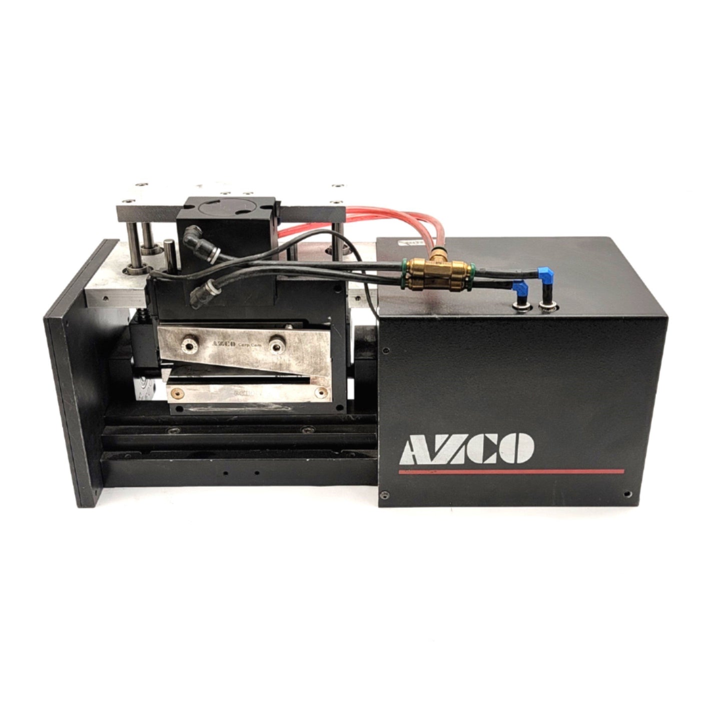 Used AZCO Corp FG110 Sur-Size Cut-To-Length Assembly 120VAC, 30-90psi, 110mm Cut