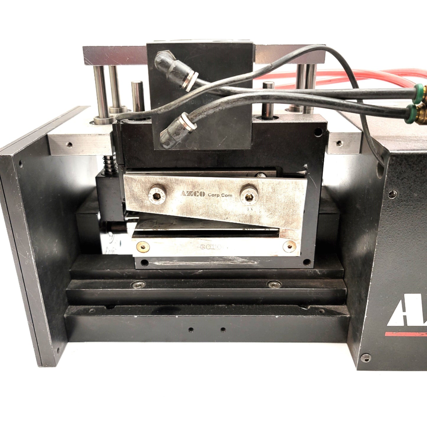 Used AZCO Corp FG110 Sur-Size Cut-To-Length Assembly 120VAC, 30-90psi, 110mm Cut