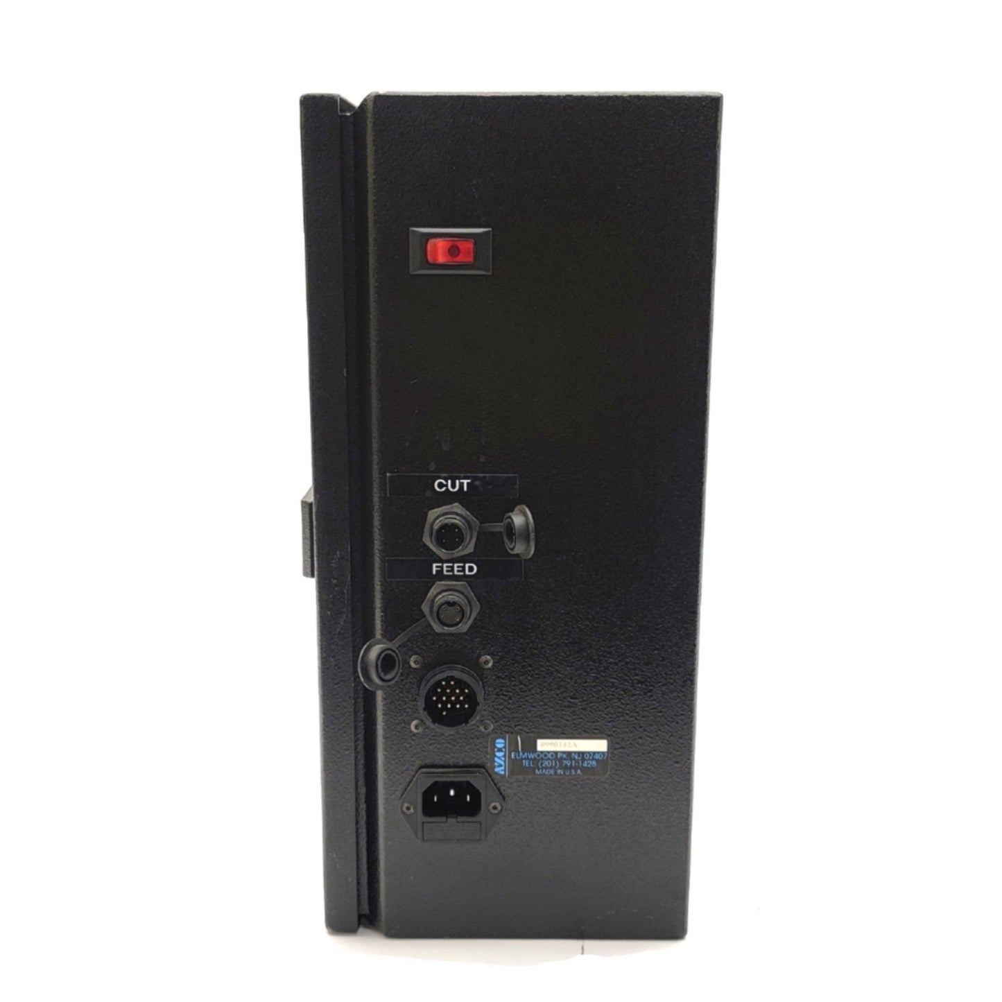 Used AZCO Corp FG110 Sur-Size Cut-To-Length Assembly 120VAC, 30-90psi, 110mm Cut