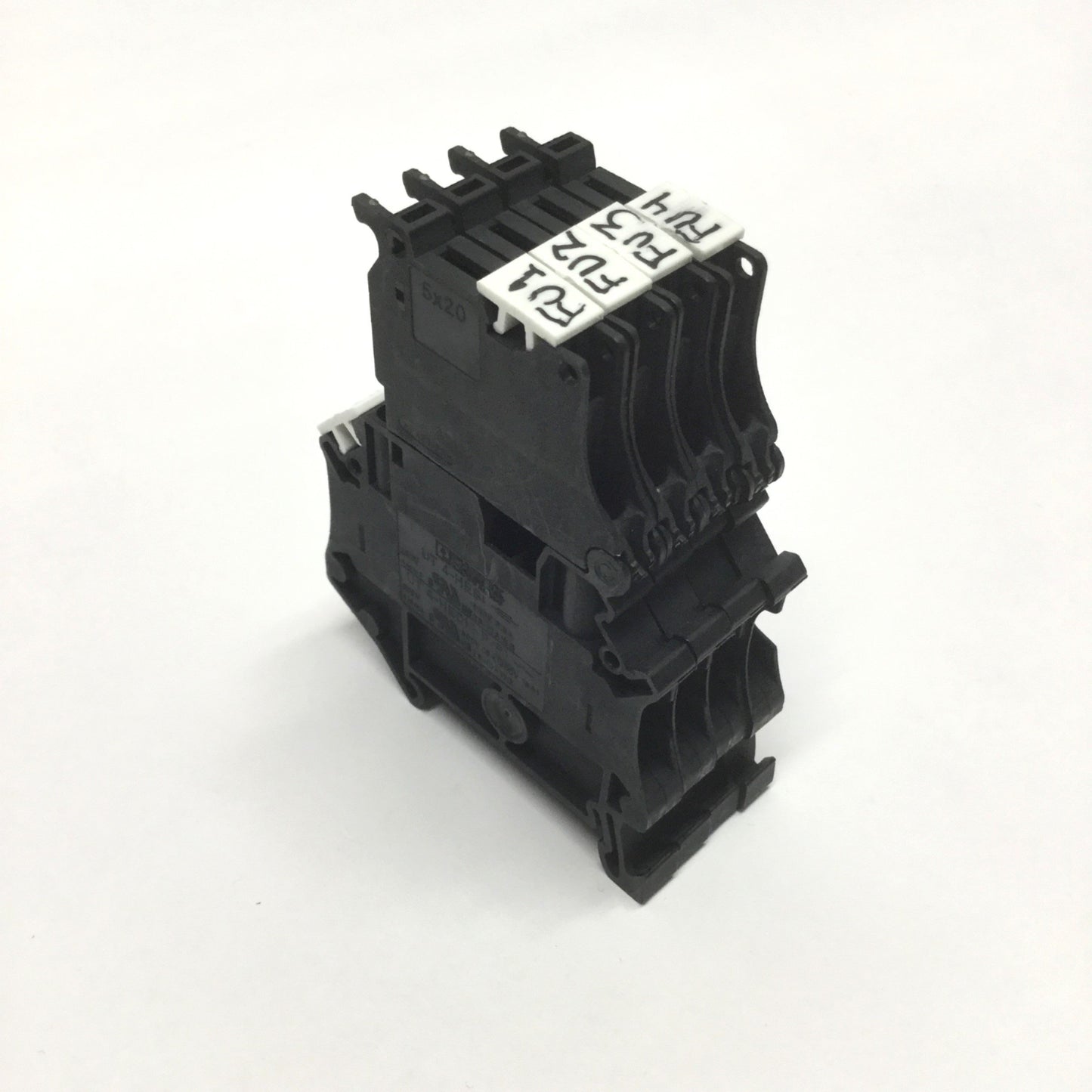 Used Lot of 4 Phoenix Contact UT 4-HESI Fuse Modular Terminal Blocks 600V, 5 x 20mm