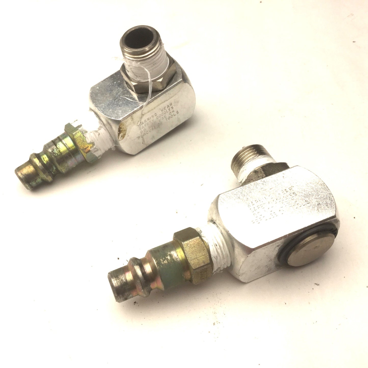 Used Lot of 2 Dynabrade 95591 Single Pivot Dynaswivel, 3/8" NPT, 150PSIG Max